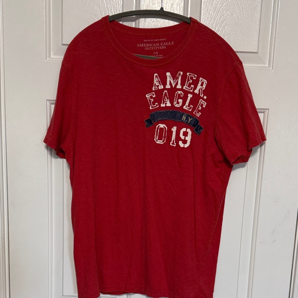 American Eagle Outfitters Red Graphic Tee